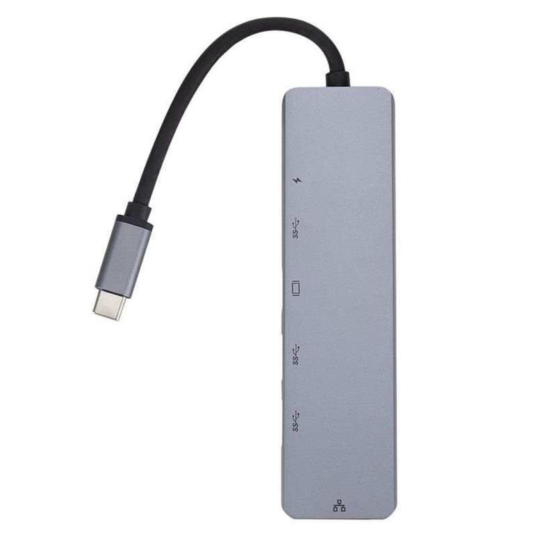 eSTUFF USB-C razdjelnik, 6-u-1