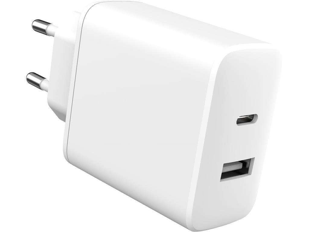 eSTUFF INFINITE punjač USB-C 20W, USB-A 12W