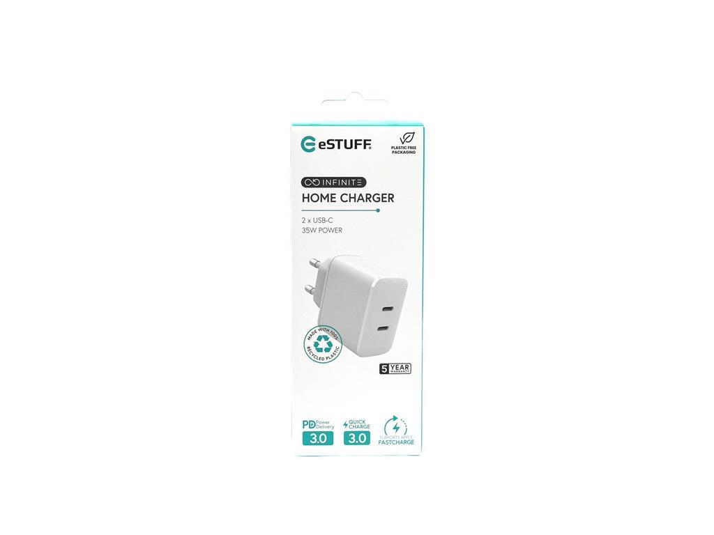 eSTUFF INFINITE punjač 2x USB-C 35W