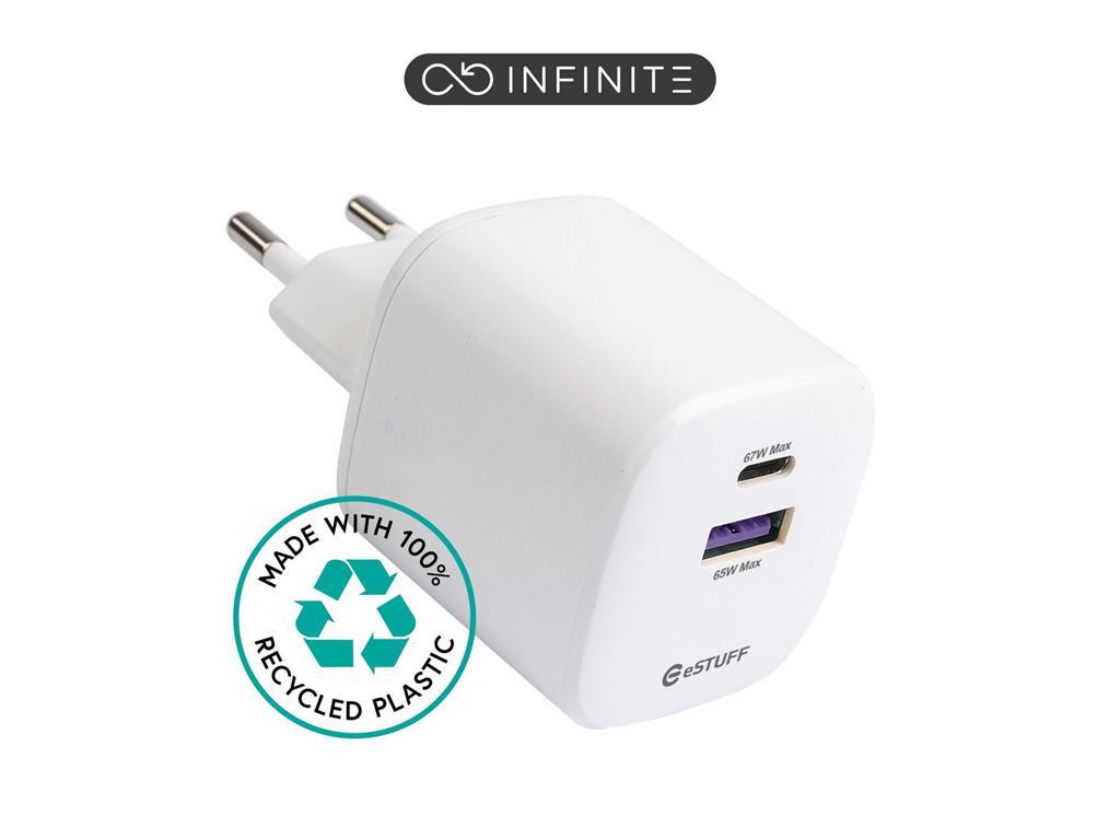 eSTUFF INFINITE punjač USB-C, USB-A 67W GaN