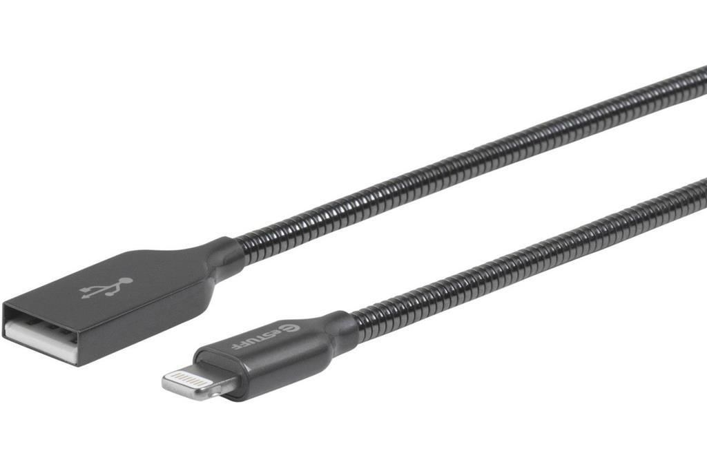 eSTUFF Lightning kabel MFI 1,5m čelični
