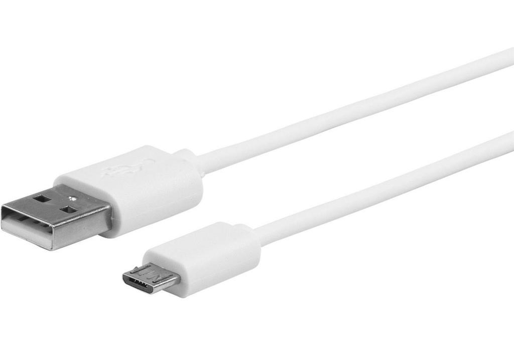 eSTUFF MicroUSB kabel 1m bijeli