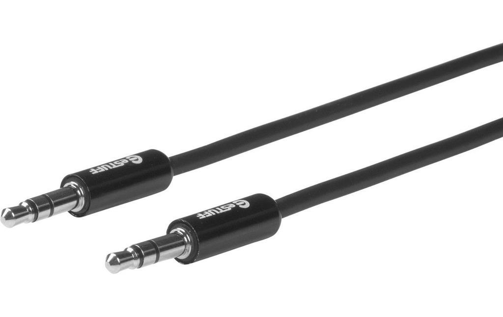 eSTUFF Minijack kabel 3.5mm 0,5m crni