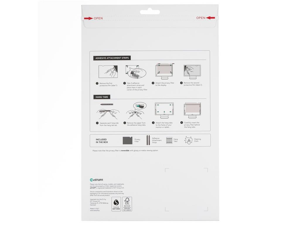 eSTUFF Privacy Filter 17"" 5:4