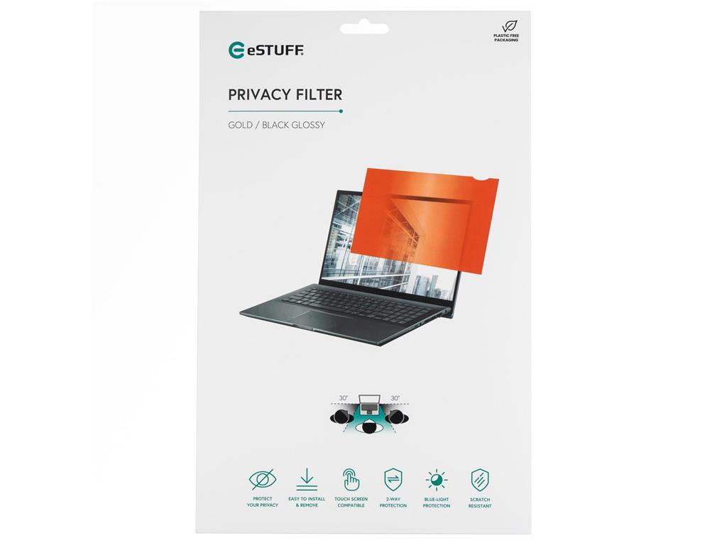 eSTUFF Gold Privacy Filter 15.6"" 16:9