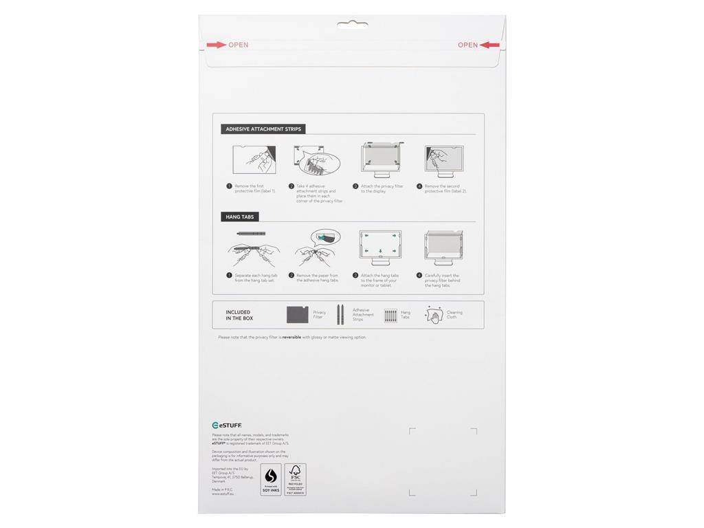 eSTUFF Filter privatnosti 31.5"" 16:9