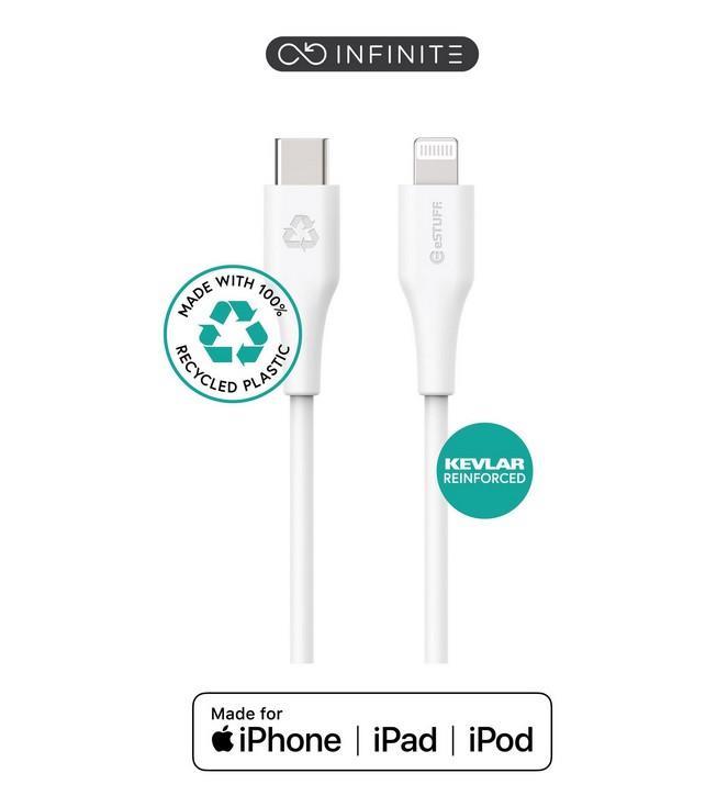 eSTUFF INFINITE kabel USB C-Lightning 2m, bijel
