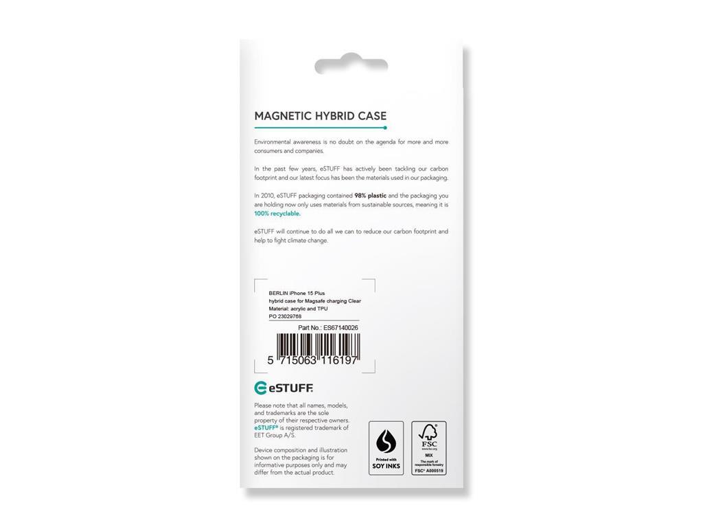 eSTUFF iPhone 15 Plus BERLIN Magnetic Hybrid