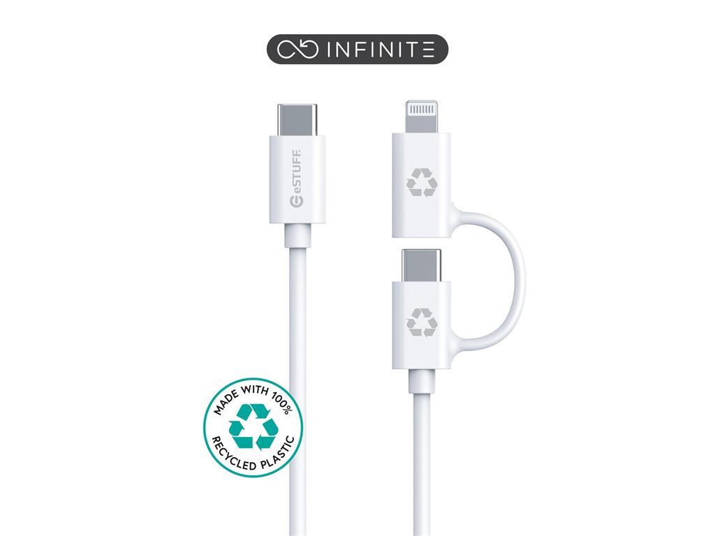 eSTUFF INFINITE Super Soft 2-u-1 USB-C na