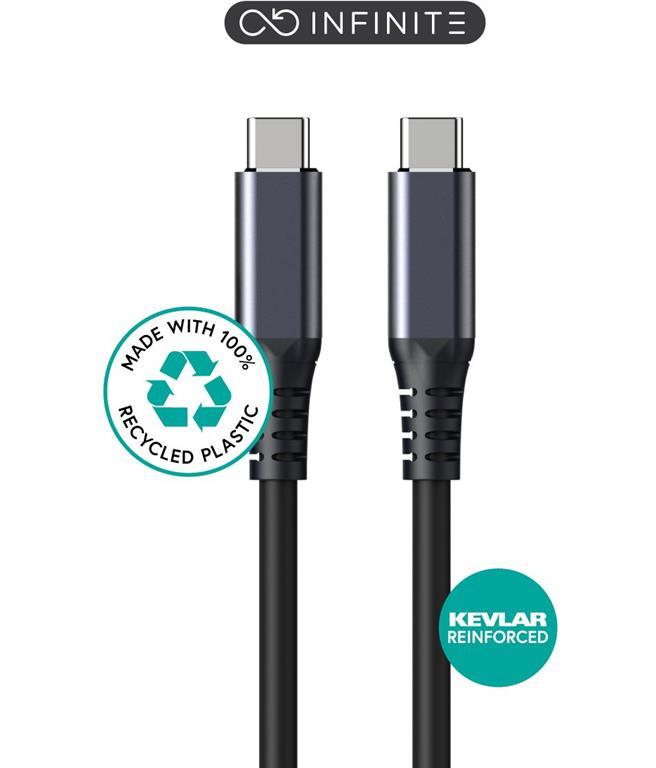 eSTUFF INFINITE (GRS) USB-C kabel 1m, USB4
