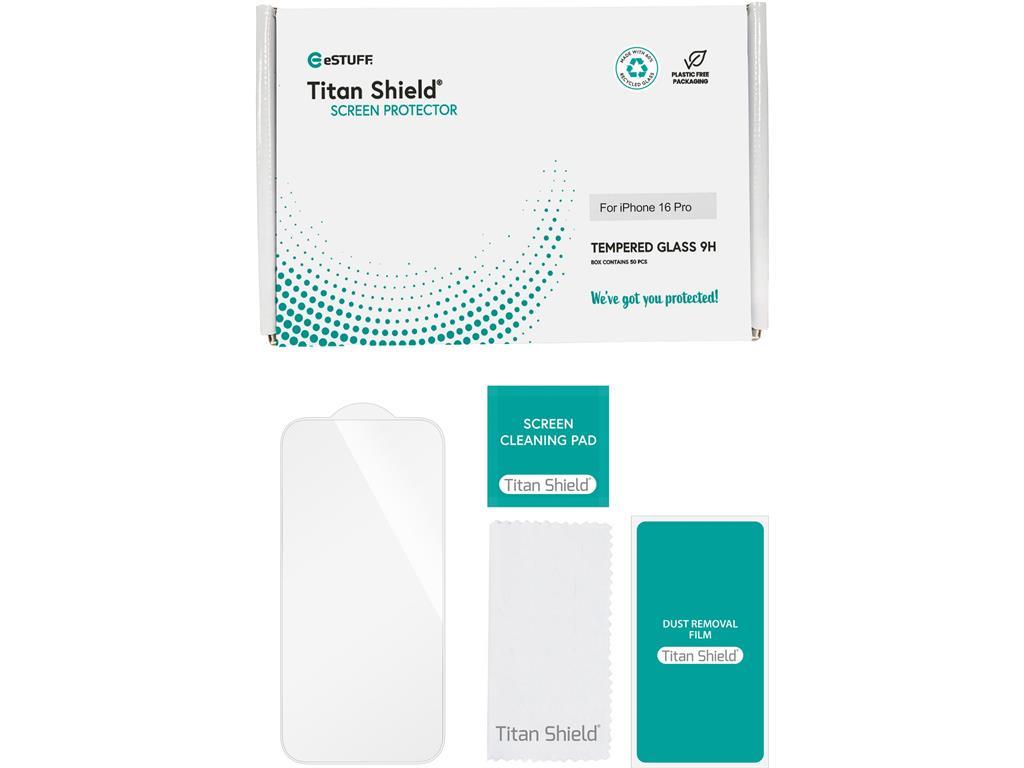 eSTUFF iPhone 16 Pro steklo (50 kos)