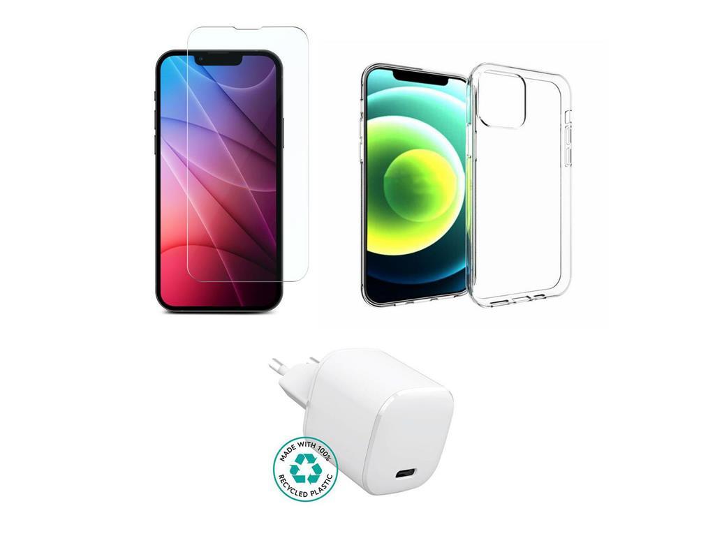 eSTUFF Komplet za iPhone 16. Punjač, maska