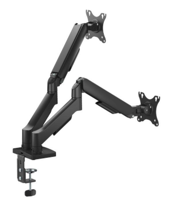 eSTUFF Dvostruki plinski nosač monitora