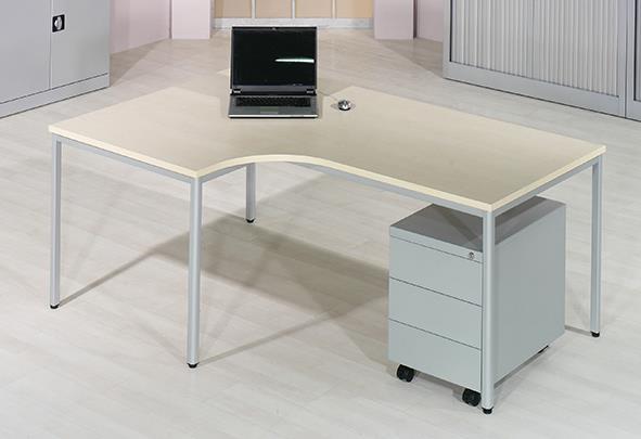 Hartnagel Pisalna miza L, javor 180 cm, leva