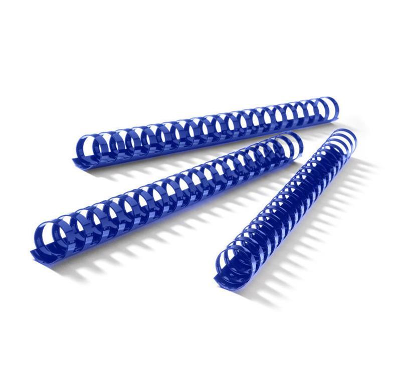 Klipko Spirale PVC 19 mm, modre, 100 kos