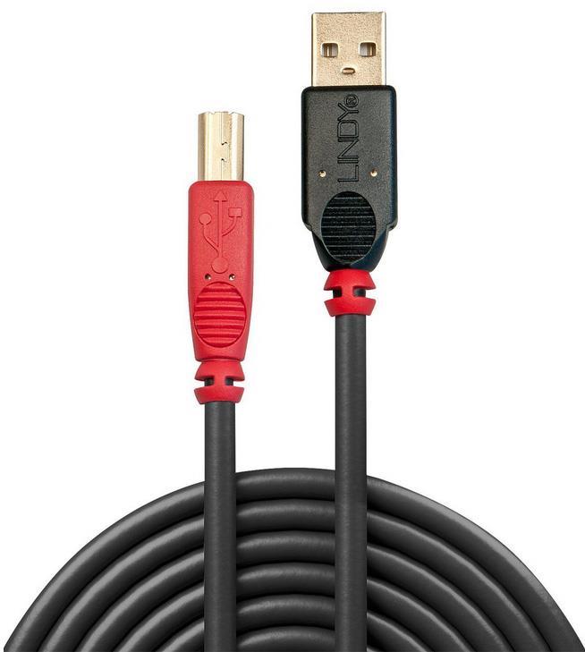 Lindy Aktivni kabel USB A-B 2.0, 10m