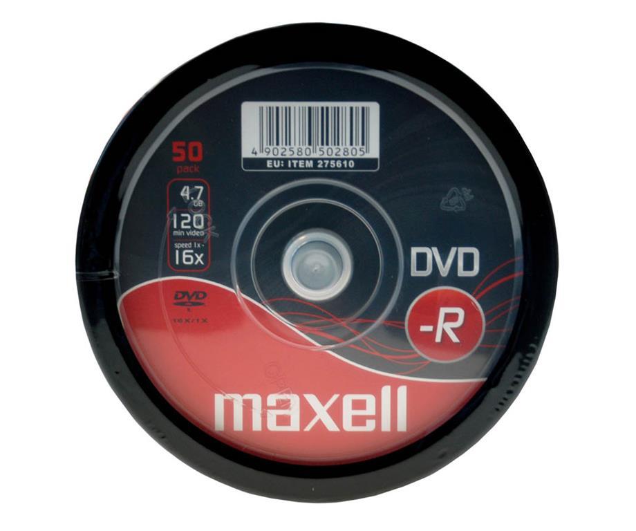 Maxell DVD-R 4,7GB 16X 50 na vretenu