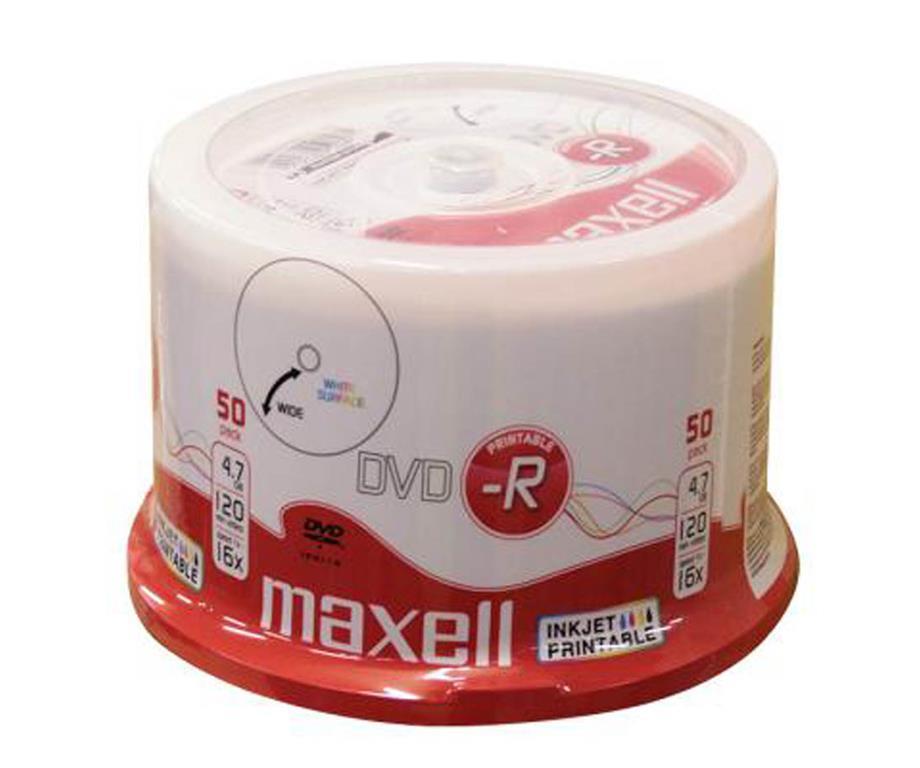 Maxell DVD-R 4,7GB 16X 50 na osovini, za ispis
