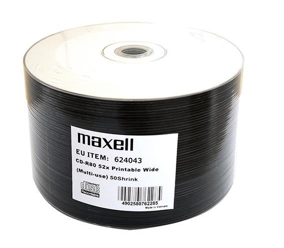 Maxell CD-R 700MB 52X, 50 kom na vretenu, za is