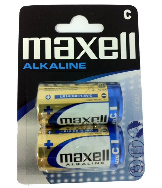 Maxell Baterija LR-14, 2 kom, alkalna