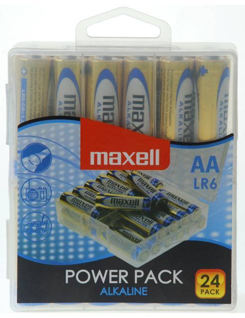 Maxell Alkalne baterije AA (LR6), 24 kom