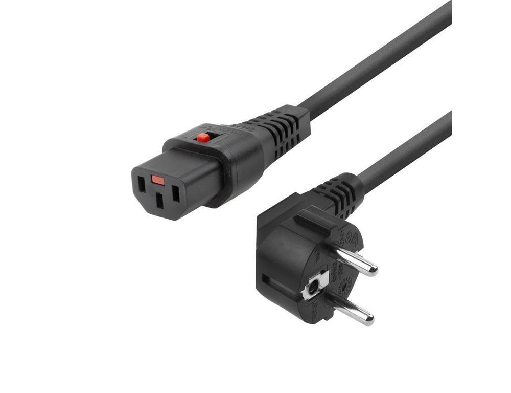 MicroConnect Kabel napajalni Schuko - C14, črn 3m