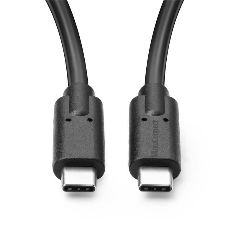 MicroConnect USB-C kabel C-C 3.2 Gen2x1, 1m, crn