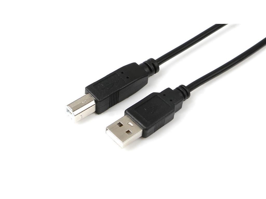 MicroConnect Kabel USB A-B 2.0, 1m, črn