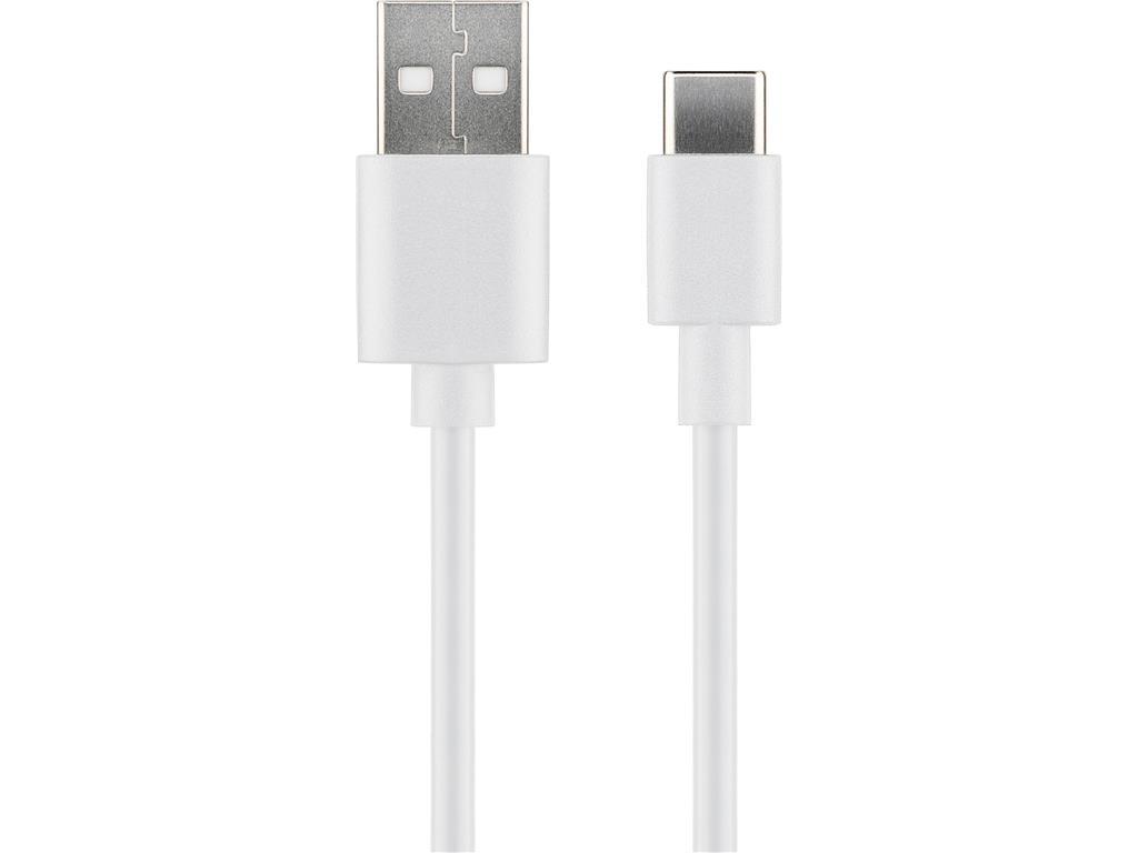 MicroConnect Kabel USB C-A 2.0, 0,5m, bijeli