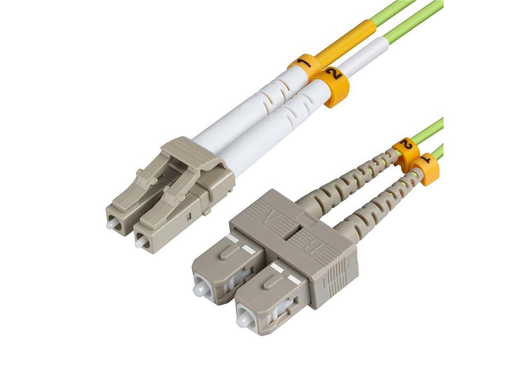 MicroConnect Patch Kabel - LC/UPC-SC/UPC 25m OM5