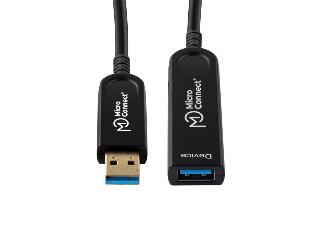 MicroConnect Optični kabel USB A-A 3.2, 25m (M-F)