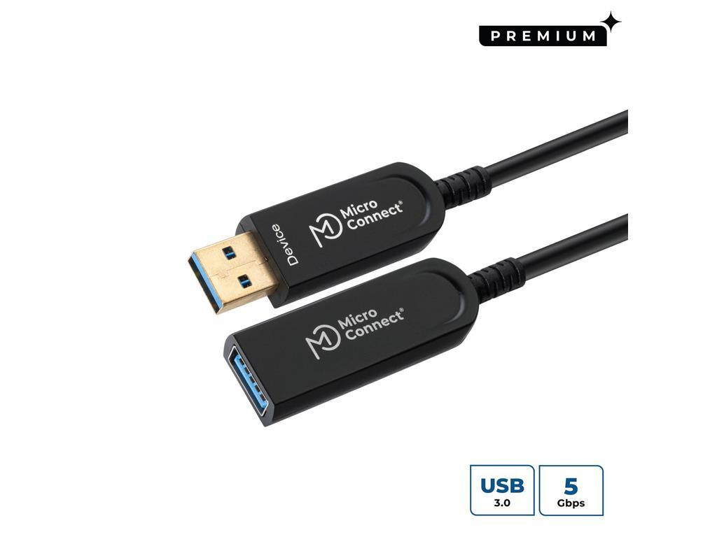 MicroConnect Optični kabel USB A-A 3.2, 30m (M-F)