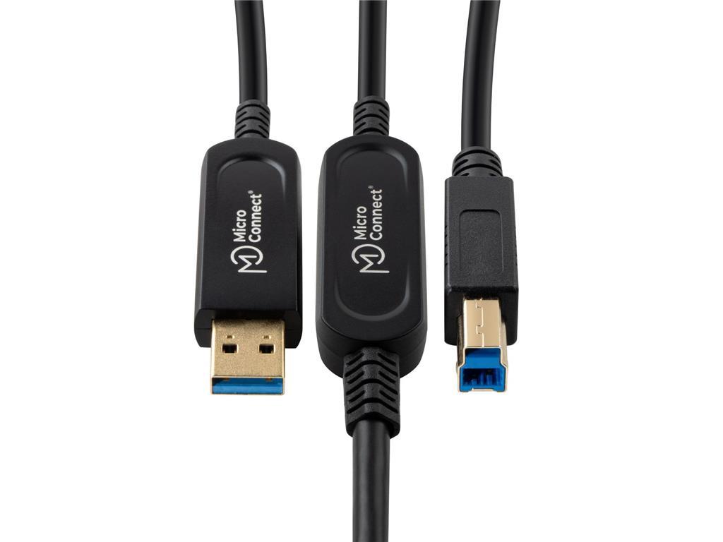 MicroConnect Optički kabel USB A-B 3.0, 25m