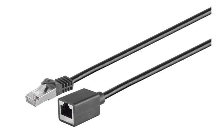 MicroConnect Podaljševalni kabel CAT6 F/UTP črn