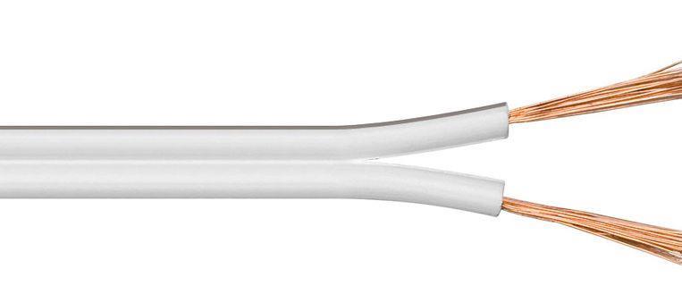 MicroConnect Zvočniški kabel, 25m, 2x2,5mm, bel