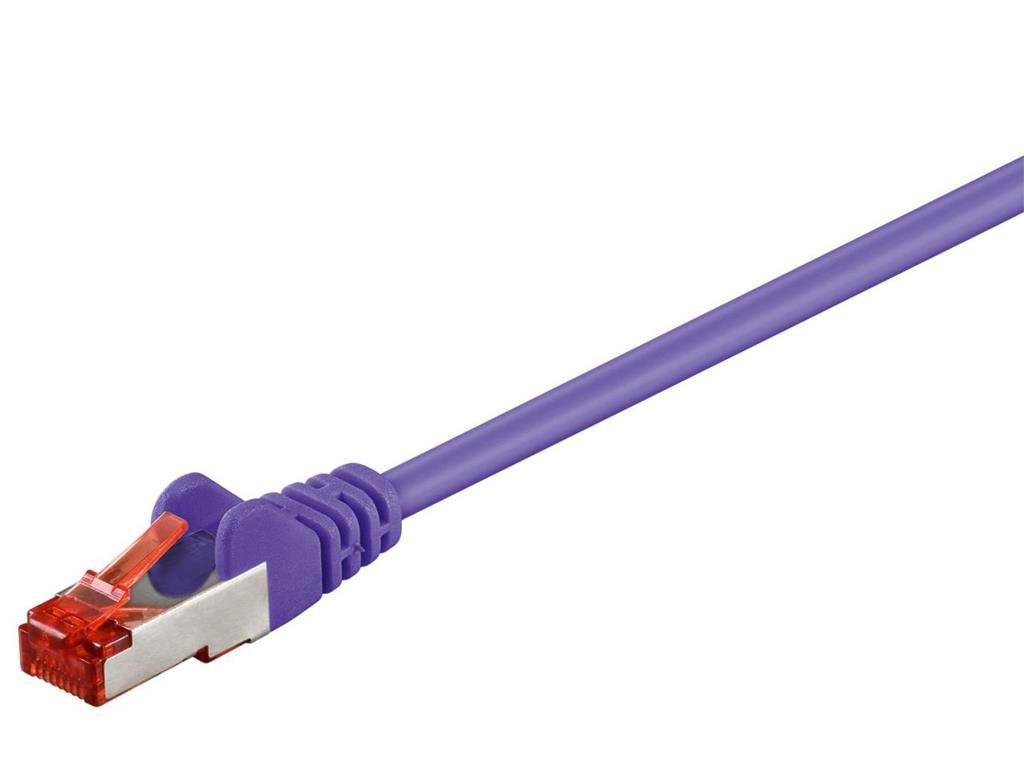 MicroConnect F/UTP CAT6 0.25m ljubičasti PVC