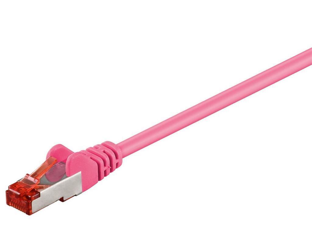 MicroConnect Kabel F/UTP CAT6 0.25m Roza PVC