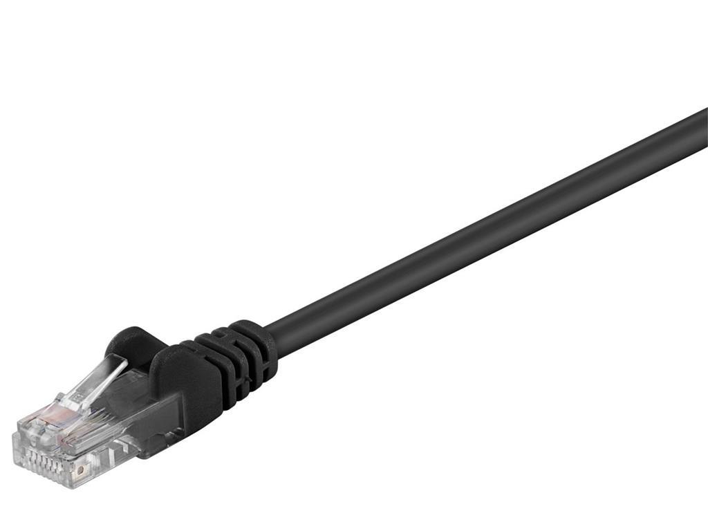 MicroConnect U/UTP CAT5e 0.5M crni PVC