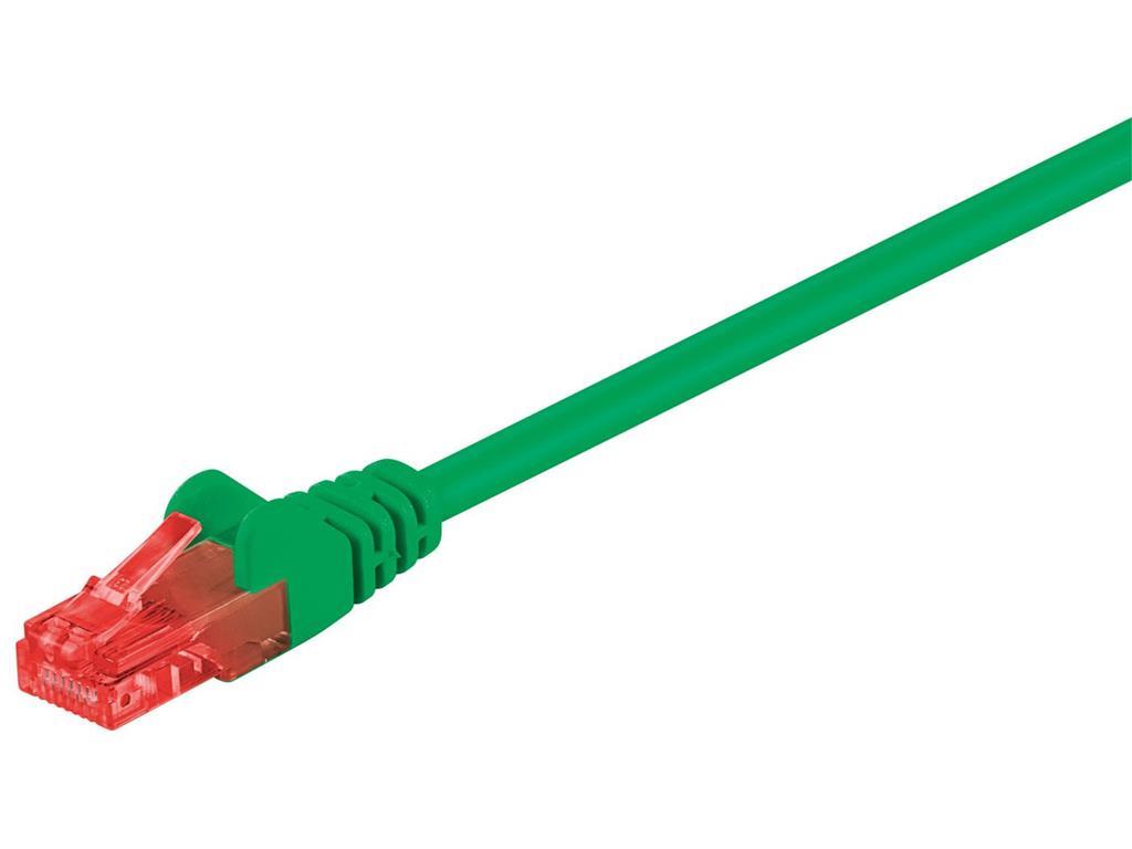 MicroConnect U/UTP CAT6 0.5M Zelena PVC