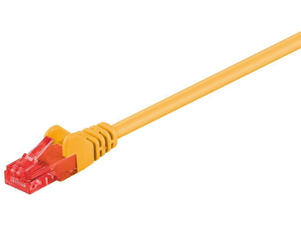 MicroConnect U/UTP CAT6 7.5M žuti PVC