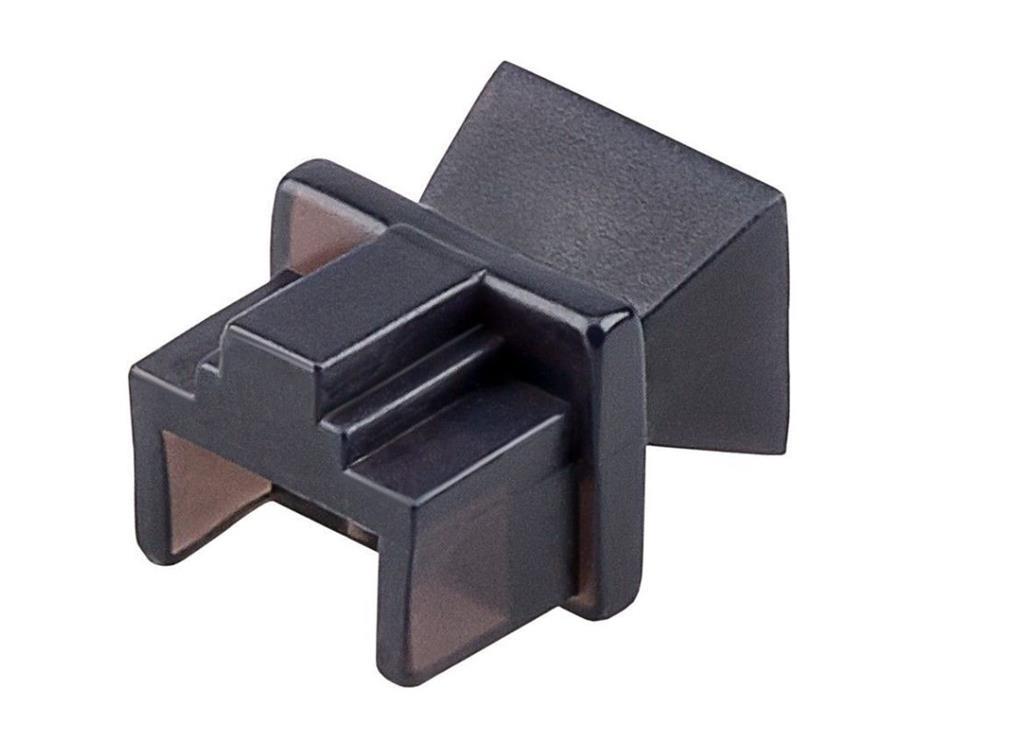 MicroConnect Zaščita pred prahom za RJ45 port, črna