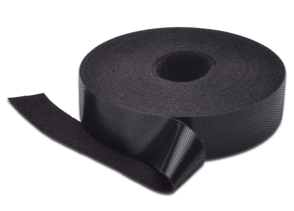 MicroConnect Velcro traka, 10m, crna