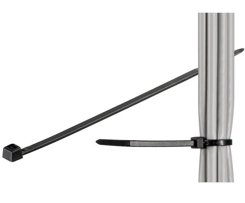 MicroConnect Vezice za kablove 100 kom crne 203mm X