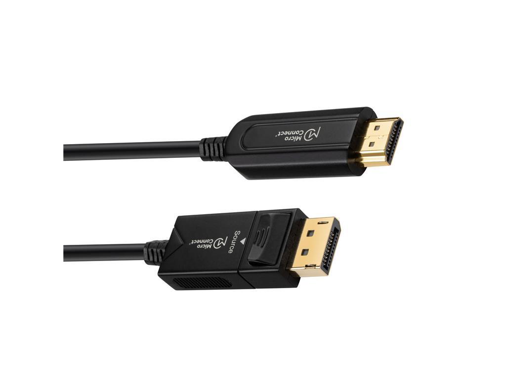 MicroConnect Premium optički DisplayPort - HDMI kabel