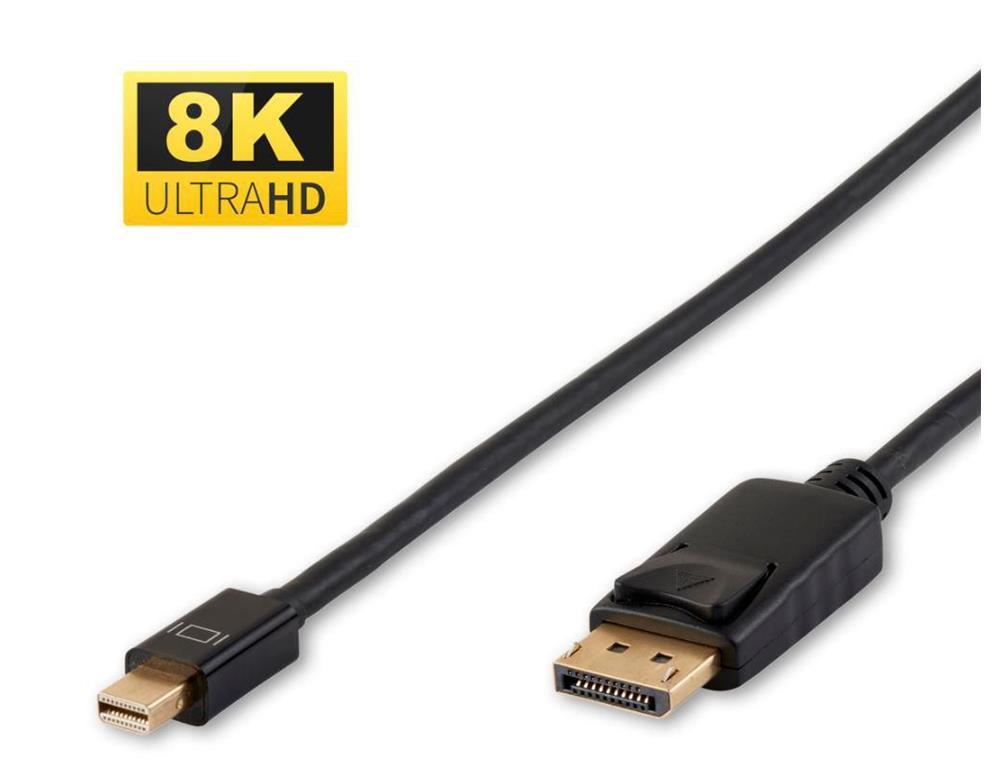 MicroConnect 8K Mini DisplayPort na DisplayPort kabel