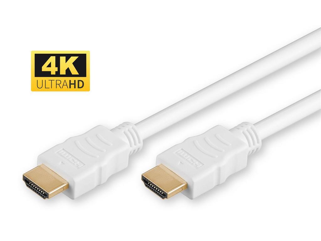 MicroConnect HDMI kabel velike brzine, 2m, bijeli