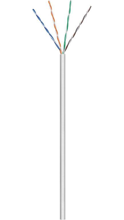 MicroConnect U/UTP CAT5e 305m sivi PVC, s fino