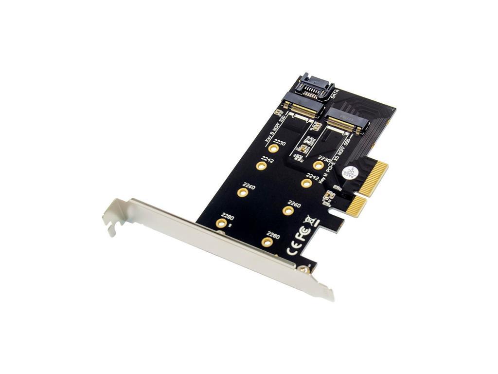 MicroConnect PCIe x4 M.2 B & M ključ NVMe