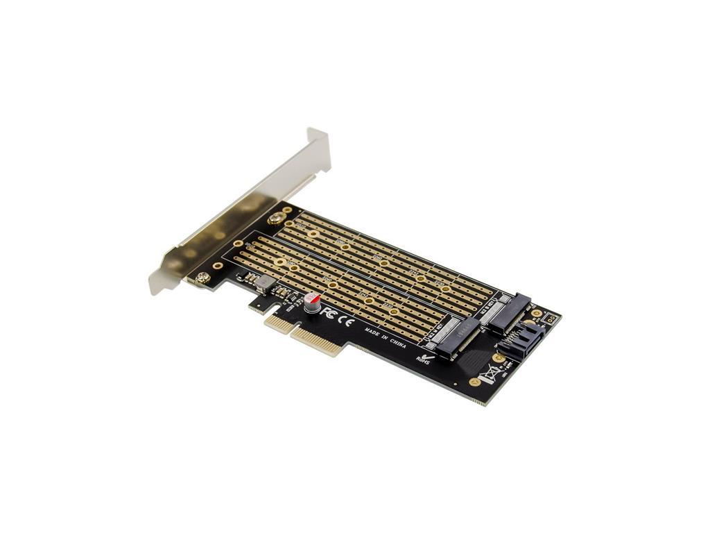 MicroConnect PCIe x4 M.2 ključ NVMe SSD adapter