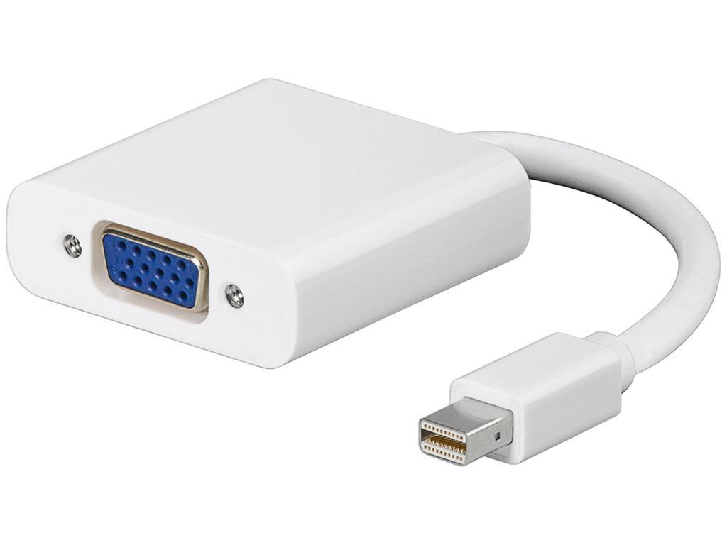 MicroConnect Mini Displayport-VGA M-F Bijeli